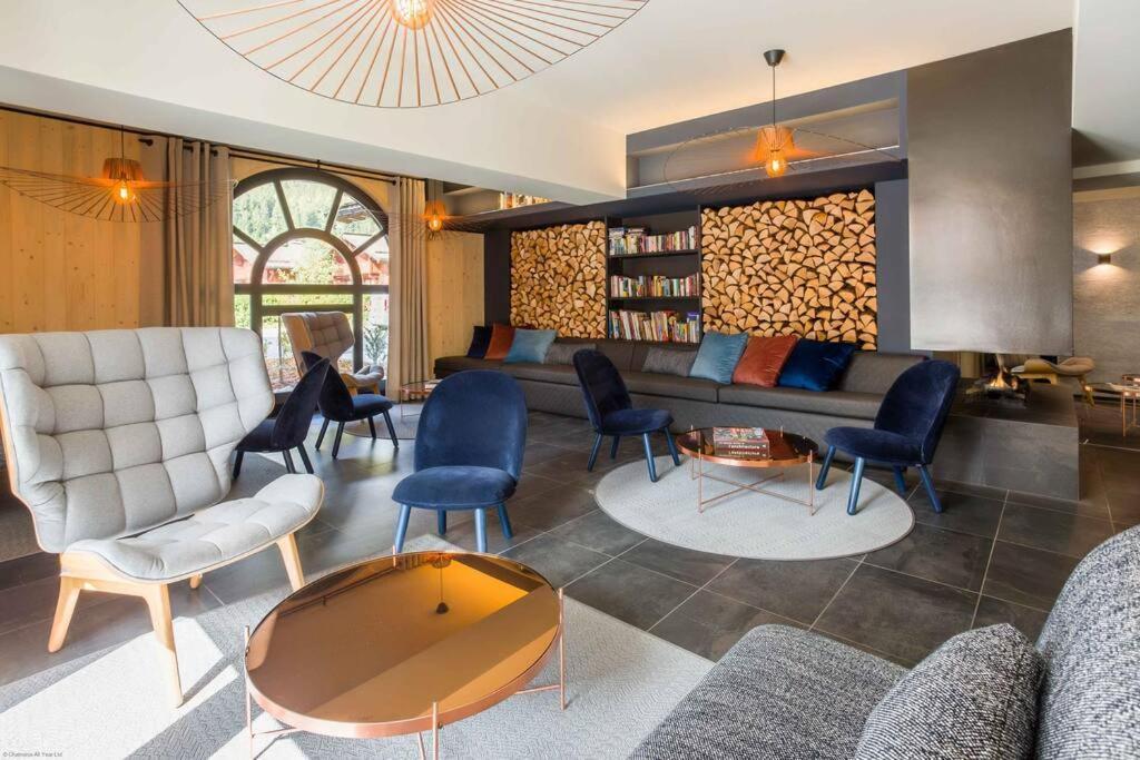 Modern 2Br 5* Pool Gym Spa Garage Mont-Blanc View Chamonix Ngoại thất bức ảnh